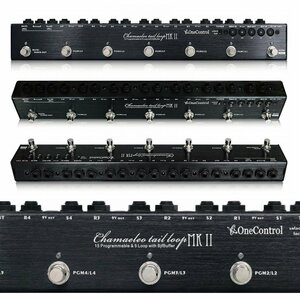 最落無し! One Control　Chamaeleo Tail Loop MKII　/ a43440　最大6台のエフェクターに電源供給可能！5プログラマブルスイッチャー 1円