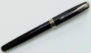 3 PARKER パーカー SONNET ソネット シルバー × ブラック カラー 万年筆 ペン先 18K 750 刻印 中古品 FRANCE 文具 文房具 希少 貴重 レア