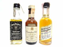 古酒 ウィスキー ミニボトル セット まとめ JACK DANIEL'S Canadian Club KENRUCKY GENTLEMAN ⑤☆P_画像1