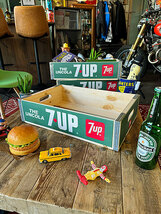 7UP　セブンアップ　ウッドクレート　ソーダ木箱（グリーン）単品 ■ アメリカン雑貨 アメリカ雑貨_画像10