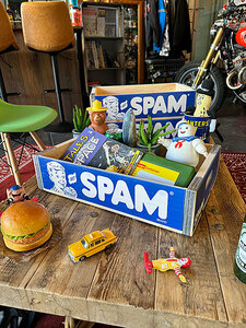 SPAM　スパム　ウッドクレート　ソーダ木箱（1937）単品 ■ アメリカン雑貨 アメリカ雑貨