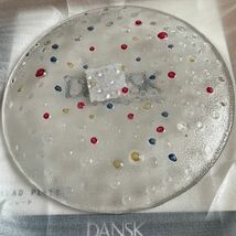 ダンスク　バブルコンフェティ　プレート　皿　DANSK ガラス　ドット　サラダプレート　/3_画像2