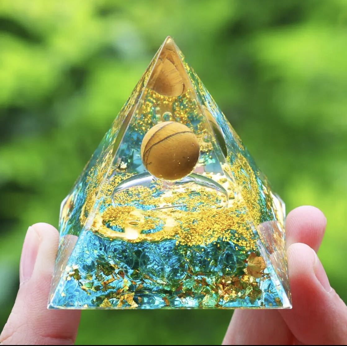 Orgonite 10 使用天然天然石材, 手工作品, 内部的, 杂货, 装饰品, 目的