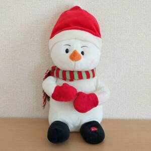 即決！送料510円 スノーマン 歌って踊るリズム人形 クリスマス 雪だるま ぬいぐるみ