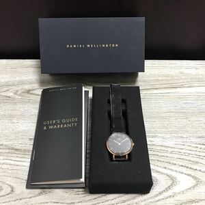 103-0578 稼働品 Daniel Wellington ダニエルウェリントン M28RB34 レディース腕時計 金属ベルト ブラック