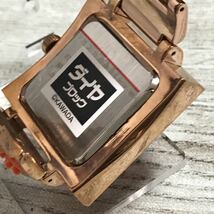 116-0166 nanoblock ナノブロック ダイヤブロック メンズ腕時計 オレンジ 電池切れ 動作未確認_画像8