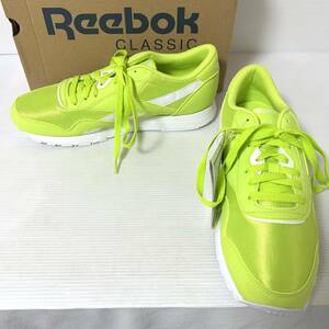 【タグ付未使用品】Reebok CLASSIC NYLON COLOR UNISEX リーボック クラシック ナイロン ネオンライム CN7449 スニーカー　27cm ＊CD