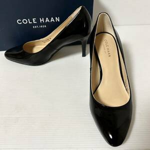 【新品同様】Cole Haan GRAND.OS コールハーン　エナメルパンプス　6B 22.5-23cm ブラック　＊CM