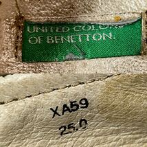 UNITED COLORS OF BENETTON ユナイテッド カラーズ オブ ベネトン　モカシン　スリッポン 検ワラビー　25cm ベージュ　＊CS_画像10