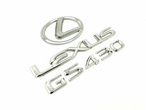 b管k221221-0208 16 アリスト LEXUS レクサス 用 エンブレム GS430 外装 JZS 160 161 (6)