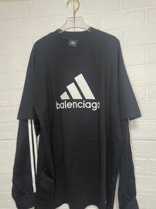 BALENCIAGA ADIDAS OVERSIZED ADIDAS LONG SLEEVE T-SHIRT バレンシアガ アディダス コラボ ロングスリーブ Tシャツ