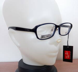 440 未使用 Ray Ban メガネ フレーム 青 紺 0RX5385D 5986 ケース クロス シンプル 眼鏡 樹脂 オプチカルフレーム スクエア 長方形