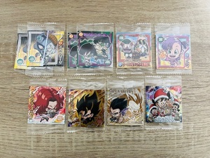 26-4◎ドラゴンボール ウエハース シール 10枚☆未開封品☆超サイヤ人3 ベジットゼノ ブルマ 悟空 悟飯 チチ クリスマス トランクスゼノ DB