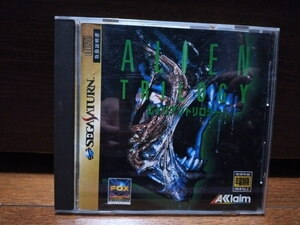  【セガサターン　エイリアントリロジー】SEGA SATURN　 ALIEN TRILOGY　アクレイム　FPS　ソフト　帯あり　超美品　送料185円