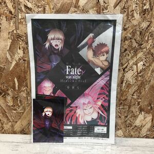 未使用品　Fate stay night 劇場版　特別号　書き下ろしパノラマポスター　セイバーオルタ　佐川急便対応のみ