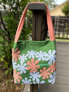 [ Ray lani new commodity ] Hawaiian quilt Bambi bag illusion. popular commodity green 