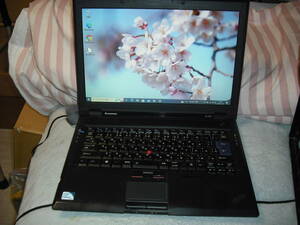 お得！ lenovo ThinkPad SL400　Win10 Pro 64bit　Genuine Intel 575 2.00GHz　2GB 160GB　14.1型　ブラック系　L-Office　AC付 ◇p1102◇