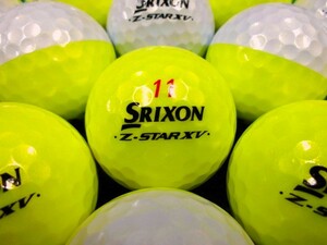 ★良質美品★スリクソン SRIXON『Z-STAR XV』2023年モデル DIVIDE ディバイド イエロー/ホワイト 20個 ロストボール★