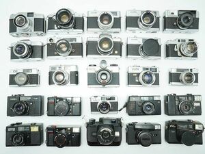 ★レンジファインダーなど★PETRI/CHINON/YASHICA/FUJIPET/Konica/Kowa/TOPCON/ 等 計:25点まとめ【ジャンク品】28863