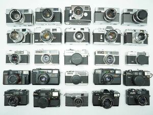 ★レンジファインダーなど★YASHICA/Canon/FUJICA/Kodak/OLYMPUS/Konica/minolta/ 等 計:25点まとめ【ジャンク品】28862