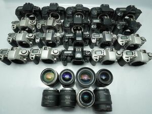 ★キヤノン AF一眼&純正レンズなど★EOS 3000 N/850QD/750QD/650/1000 S/100QD/EF LENS/ 等 計:28点まとめ【ジャンク品】29041