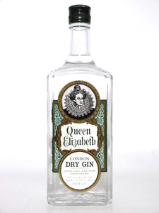 【L2】 90年代 クイーンエリザベス ドライジン 37% 正規品【Queen Elizabeth DRY GIN 37%】