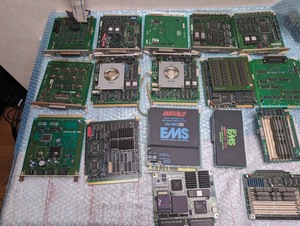 ジャンク扱い NEC PC-9801 EPSON 386 拡張ボード等まとめて17枚セット サウンドボード PC-9801-26K G9WYKA 2枚含む RAM SCSI FDDボード等