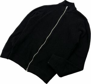 ZARA ☆ 着回し抜群◎ ドライバーズニット ニット ジャケット ブラック 黒 L ベーシック モード 大人カジュアル 人気 定番 ザラ■BE246