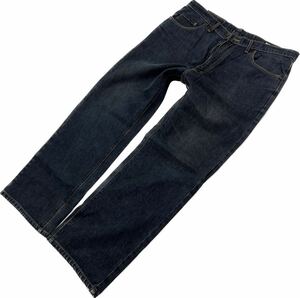 BIG JOHN * W38 большой размер SP104 Denim брюки джинсы темный индиго American Casual Street ske-ta- б/у одежда Big John #Ja6606