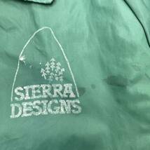 SIERRA DESIGNS ☆ 古着らしさ◎ グリーン 緑 ナイロンジャケット コーチジャケット L アメカジ ストリート 古着 シエラデザイン ■BJ203_画像5