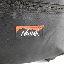 NANGA　ナンガ　斜め掛け　ショルダーポーチ　バッグ　黒　ブラック　美品_画像2