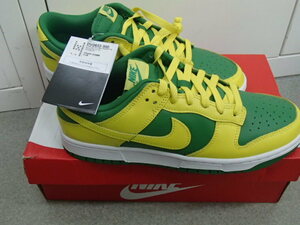 #57472【未使用品】NIKE DUNK LOW RETRO DV0833-300 ナイキ ダンク ロー レトロ リバース ブラジル メンズ スニーカー 27.0cm