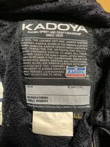 【KADOYA】カドヤクラッシュキング ディフュージョンパンツ LL黒 ブラック 本革 レザー 良品 _画像8