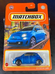 MATCHBOX マッチボックス MBX 2019 FIAT 500 TURBO フィアット ターボ 青