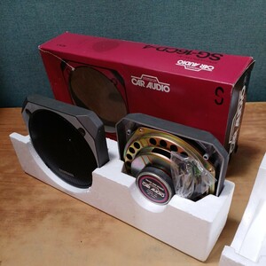 昭和レトロ MITSUBISHI 三菱 CAR AUDIO COAXIAL 2WAY SPEAKER SG-16CD-4 カーオーディオ スピーカー 長期保管品 未使用 動作未確認 現状品