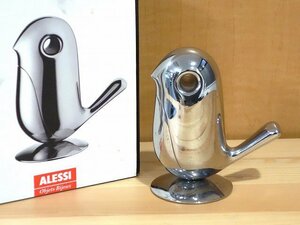 K11129【イタリア ALESSI アレッシィ】CHIP マグネット式 ペーパークリップホルダー RT01 鳥 文具 置物 オブジェ 共箱