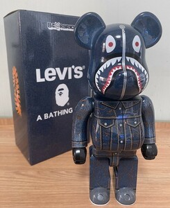 ★BAPE x BE@RBRICK Levi's A BATHING APE☆400％ コレクション モデルおもちゃ ギフト ファッション メディコム【新品】101