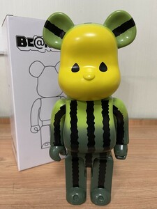 ★BE@RBRICK☆400％ YELLOW WATER MELON ｘCLOT クロット スイカ コレクション モデルおもちゃ ギフト ファッション メディコム【新品】93