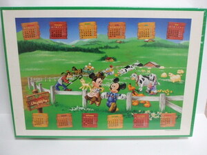 未開封　テンヨー　Disney ディズニー 1997 カレンダー ミッキー ミニー ジグソー パズル JIGSAW PUZZLE 1000ピース 日本製