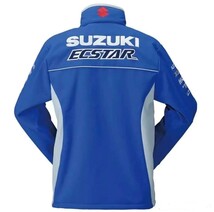  秋冬 正規品 新品 SUZUKI 鈴木 MotoGP 360℃刺繍加工 裏起毛 ナイロン ジャケット_画像1