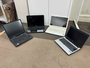 1円 全 ノートパソコン ラップトップ まとめ IBM NEC 富士通 東芝 PC ジャンク Win 7 XP