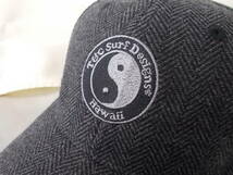 T&C SURF DESIGNS Hawaii タウンアンドカントリー 帽子 キャップ CAP 黒 ブラック 57～59cm ツイード素材で お洒落_画像2