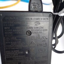 PENTAX ペンタックス 充電器 バッテリーチャージャー バッテリー充電器　d-bc78 送料370 _画像5