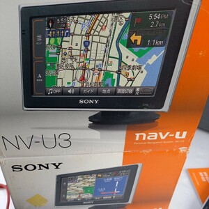 SONY　nv-u3 ゆうパック60 ナビ　ナビゲーション　通電確認　箱　説明書有り