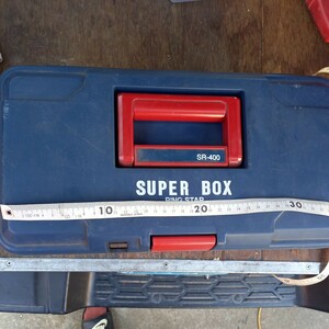 　道具いれ　 工具箱　ハードケース　ring star sr-400 super box ゆうパック80 二段　およそ400×180
