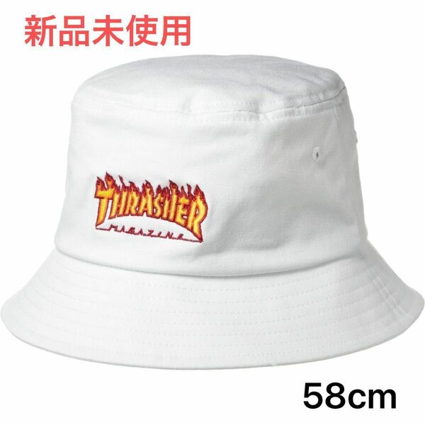 【新品未使用】スラッシャー バケットハット [23TH-H03 / FLAME LOGO HAT ] 帽子 58cm