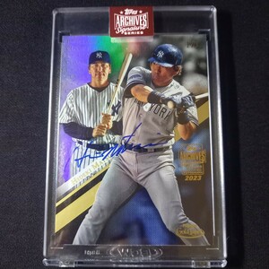 【1枚限定】松井秀喜　2023 Topps Archives Signature Series Retired #71 Hideki Matsui Auto 1/1　直書きサイン　ヤンキース　