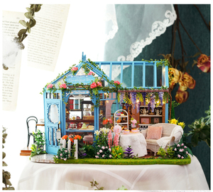 ★☆送料無料◇DIYドールハウス ミニチュア★手作りキットセット ミニチュア ROSE GARDEN TEA HOUSE☆★