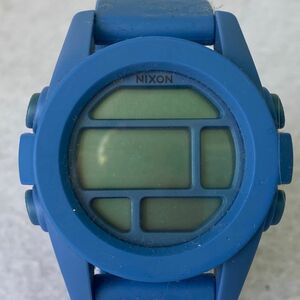 F397-K18-4619 ◎ NIXON ニクソン THAT'S WHAT SHE SAID 14D クォーツ デジタル ブルー ラウンド メンズ 腕時計 ②