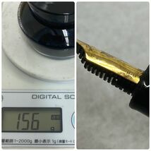 G357-D1-378 内閣総理大臣贈 特別慰労品 万年筆 ペン先 21K 875 H-M 刻印 螺鈿蒔絵 桜流れ SAILOR セーラー？ 箱付き 文防具 筆記用具 ②_画像9